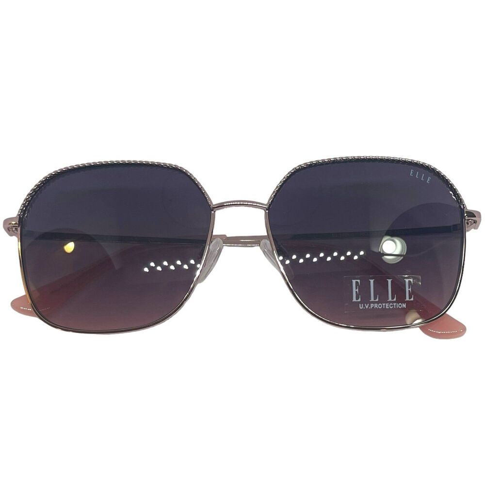 New ELLE Women Sunglasses - Rose, Metal Frame, Style - EL14906, Size 57-15-140 - Picture 3 of 10